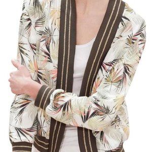 Stradivarius Multicolor Tropical Vibes Bomber Jacket | L